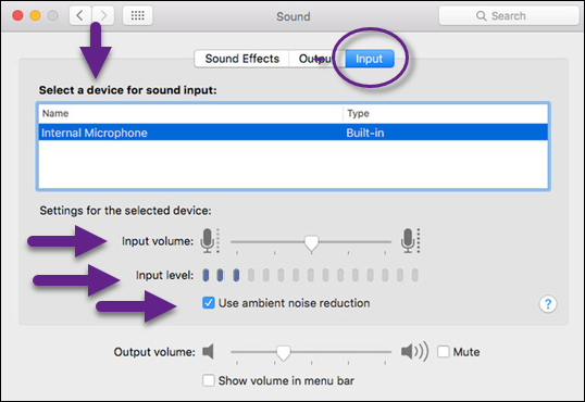 to Test your Mac Microphone Settings for the Secure Browser